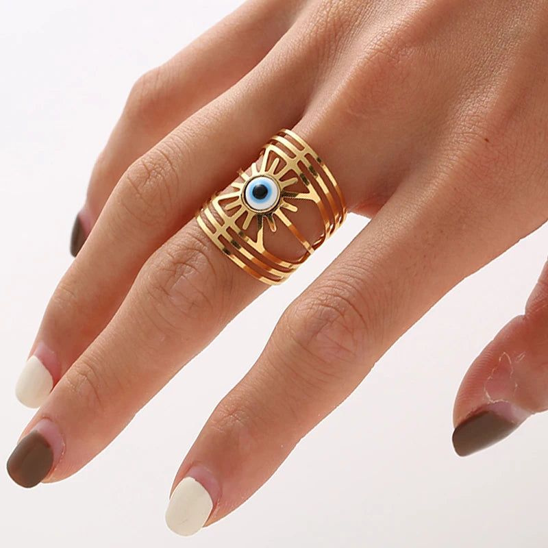 14K Golden Gaze Ring - DKLOR -  -  