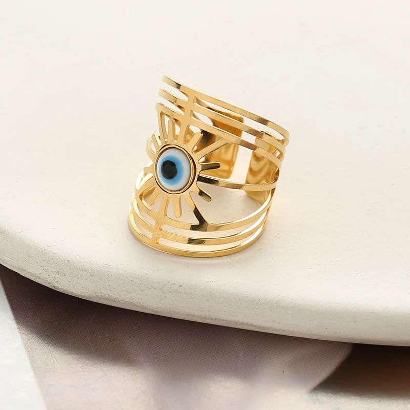 14K Golden Gaze Ring - DKLOR -  -  