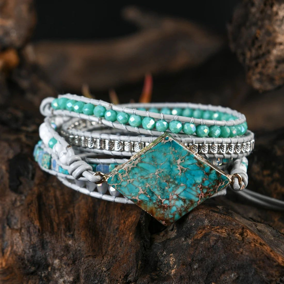 5 Wraps Of Turquoise Harmony - DKLOR -  -  