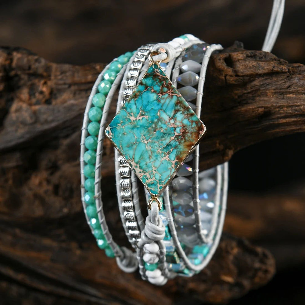 5 Wraps Of Turquoise Harmony - DKLOR -  -  