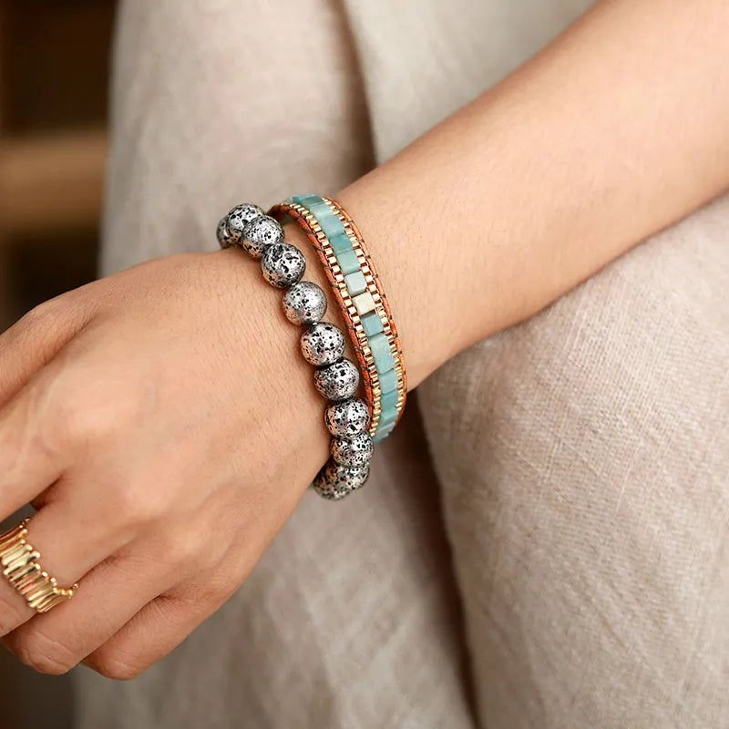 Amazonite Plated Bracelets - DKLOR -  -  