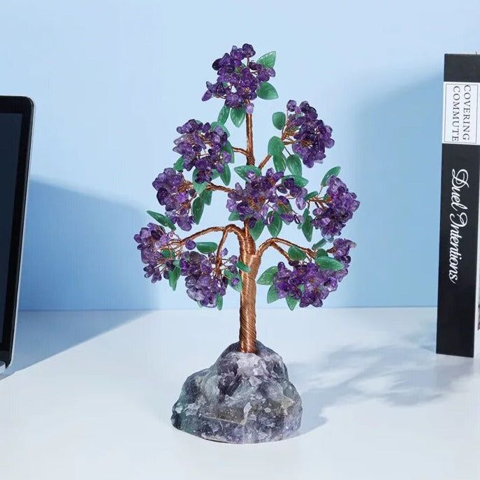 Amethyst  & Rose Quartz Crystal Trees - DKLOR -  -  