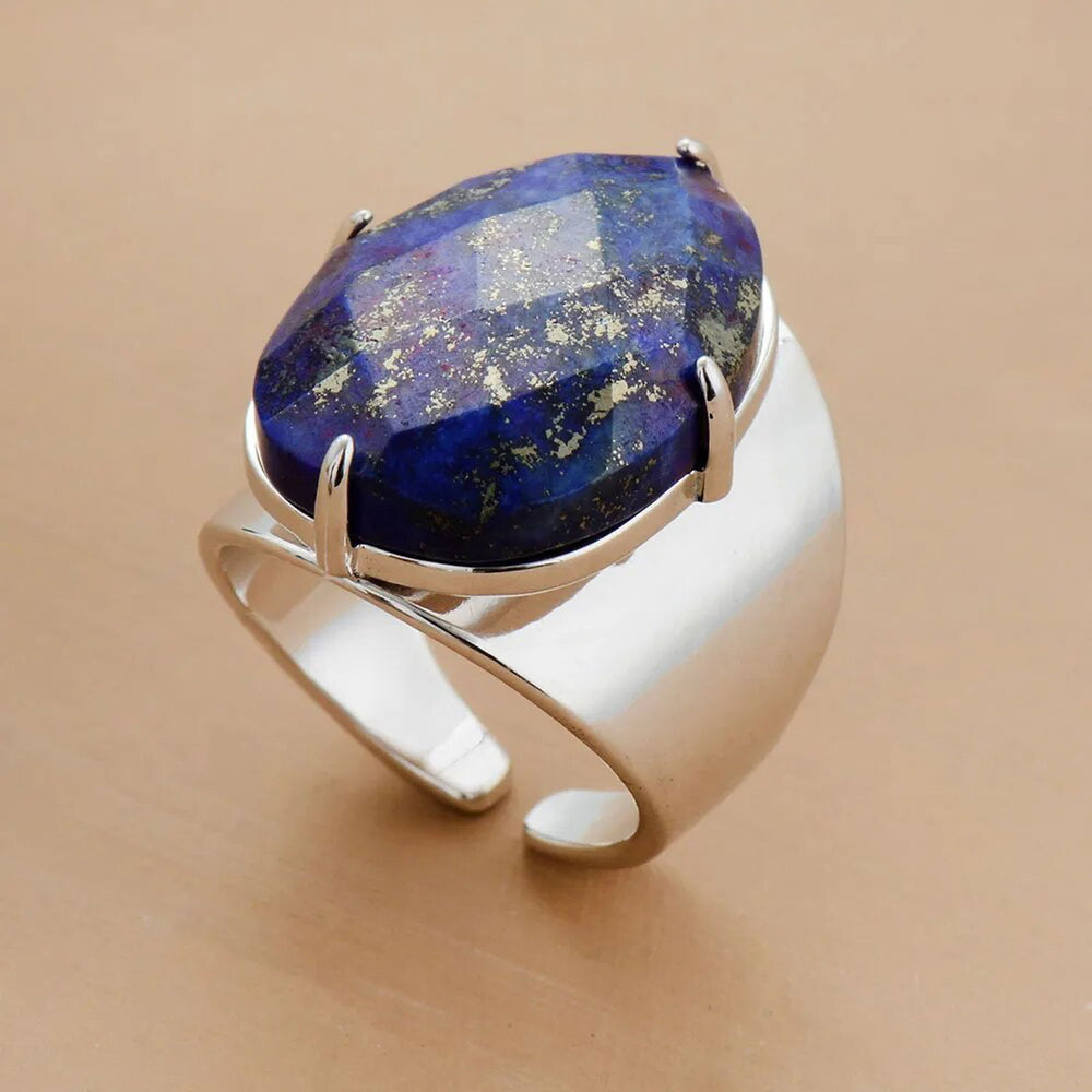 Big plated Lapis Lazuli Ring Collection - DKLOR -  -  