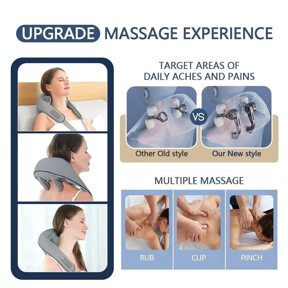 BlissfulEase Neck and Back Massager - DKLOR -  -  