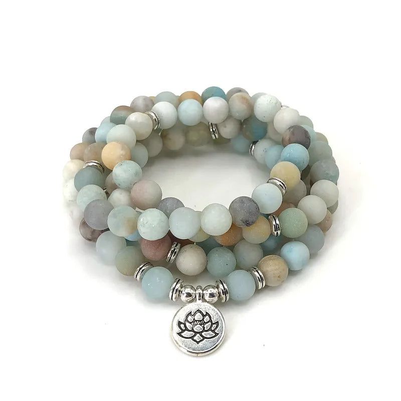 Blue Zen 108 Mala Beads Bracelet - DKLOR -  -  