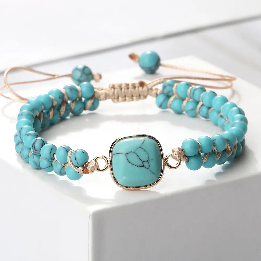 Bohemian Blue Wrap Stone Bracelet - DKLOR -  -  