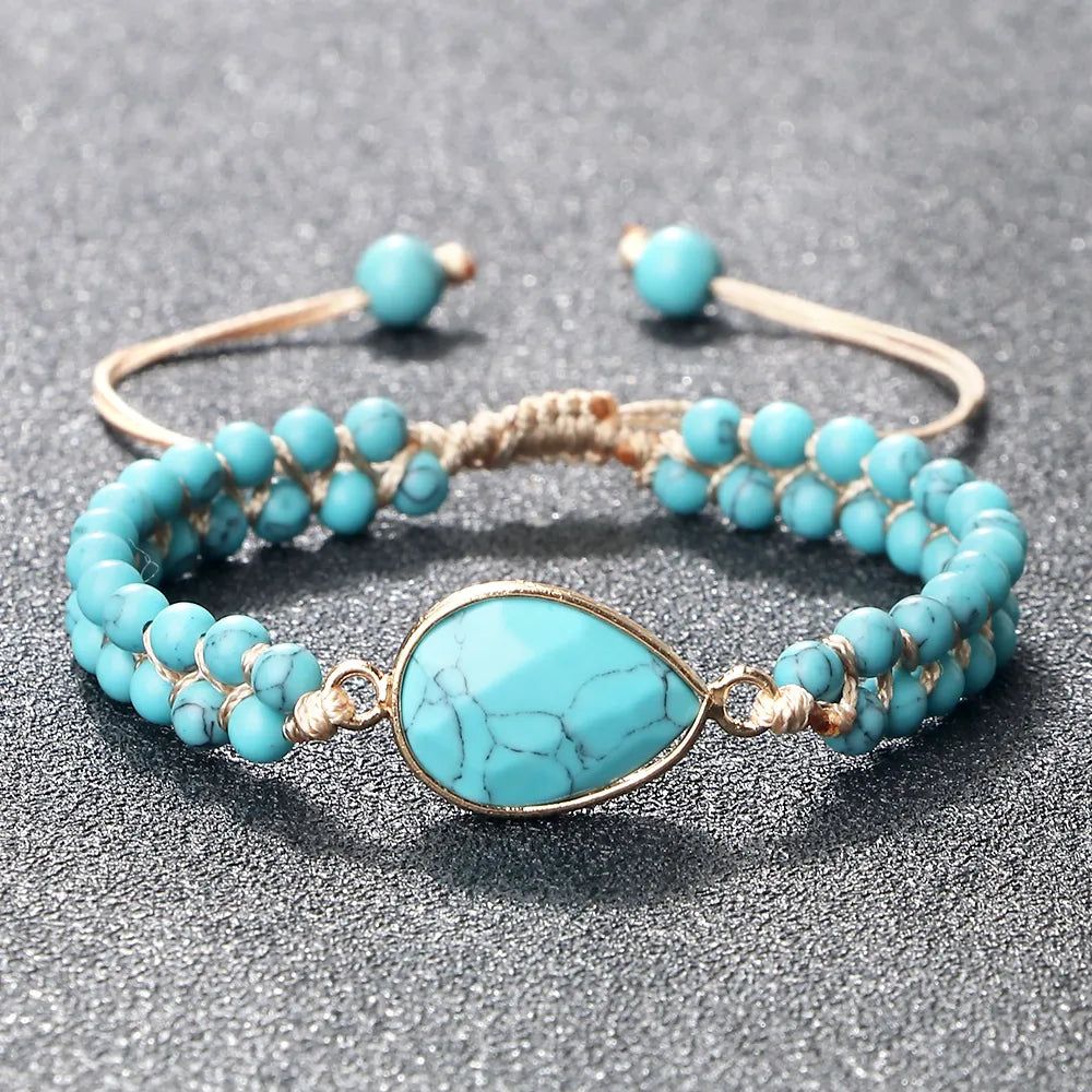 Bohemian Blue Wrap Stone Bracelet - DKLOR -  -  