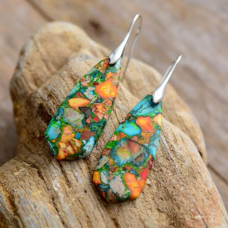 Bohemian Jaspers Earrings Collection - DKLOR -  -  