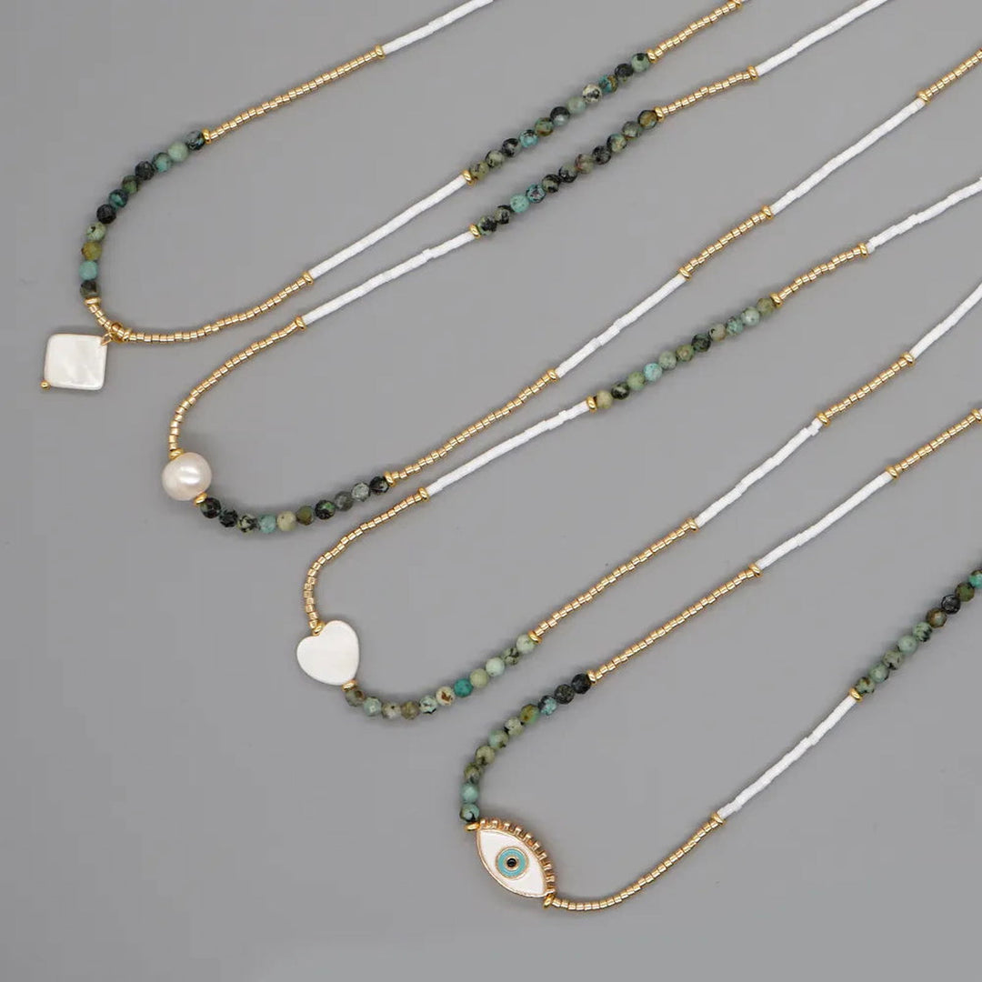 Boho Simple Beaded Necklace - DKLOR -  -  