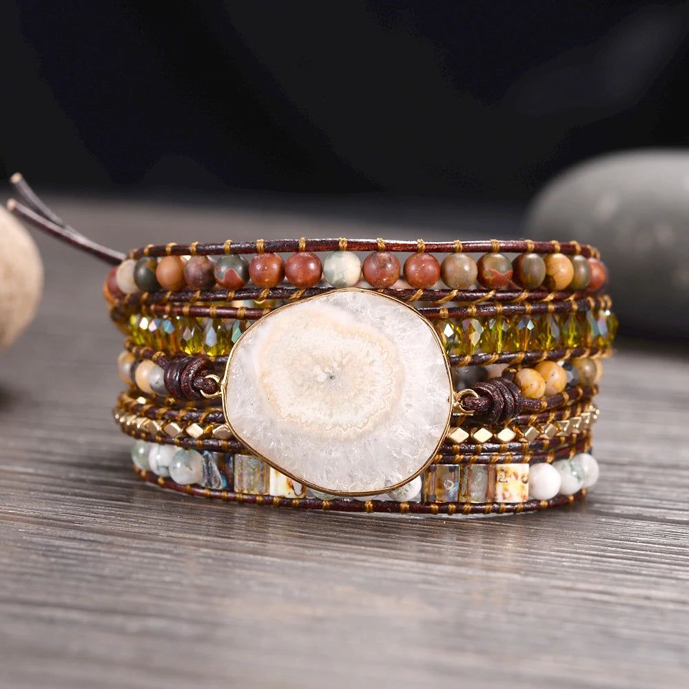 Boho Stone Lion Clasp Bracelets - DKLOR -  -  