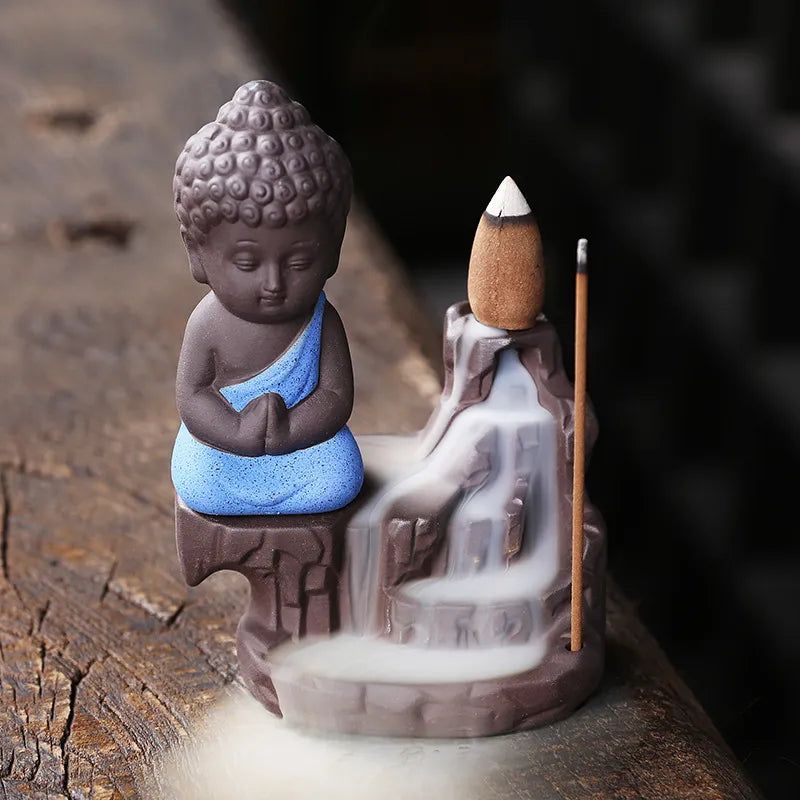 Ceramic Waterfall Incense Burner Diffuser - DKLOR -  -  