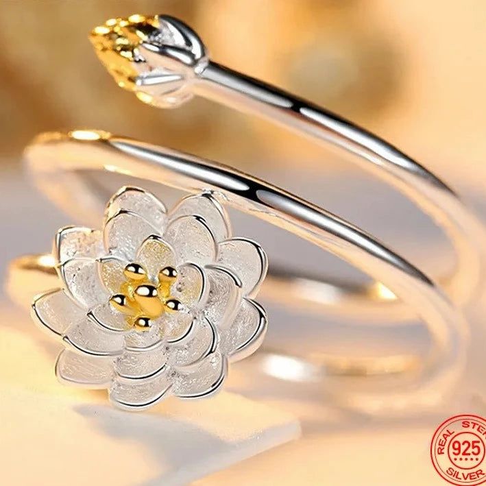 Charm Lotus Ring - DKLOR -  -  