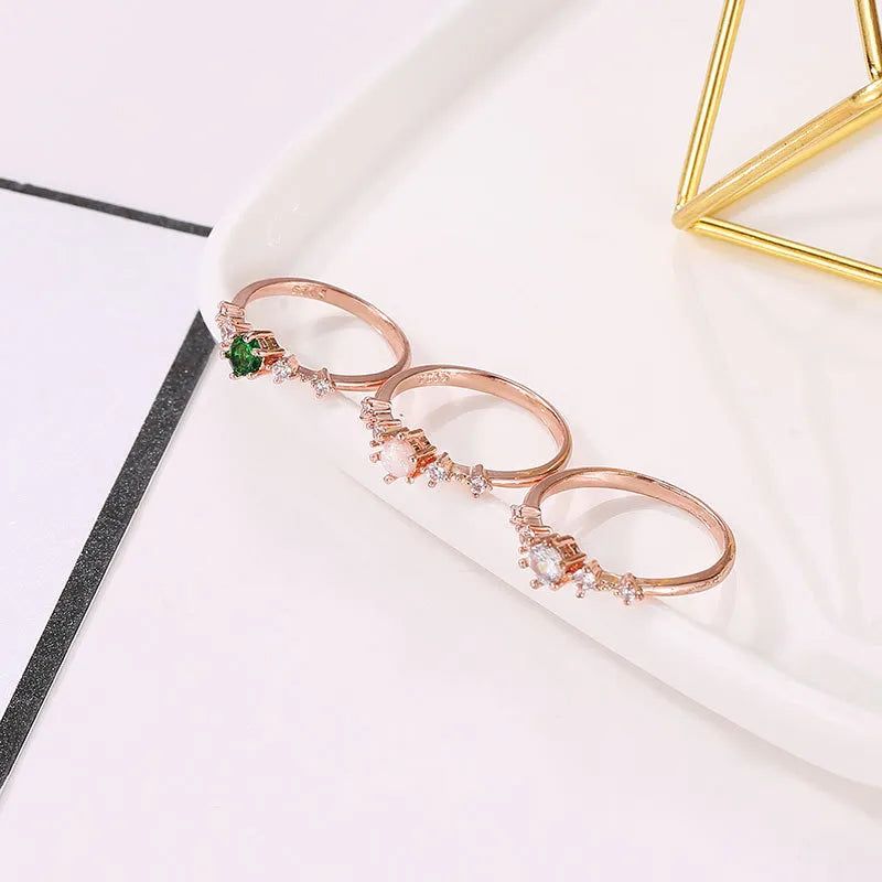 Colorful Cubic Rings Collection - DKLOR -  -  