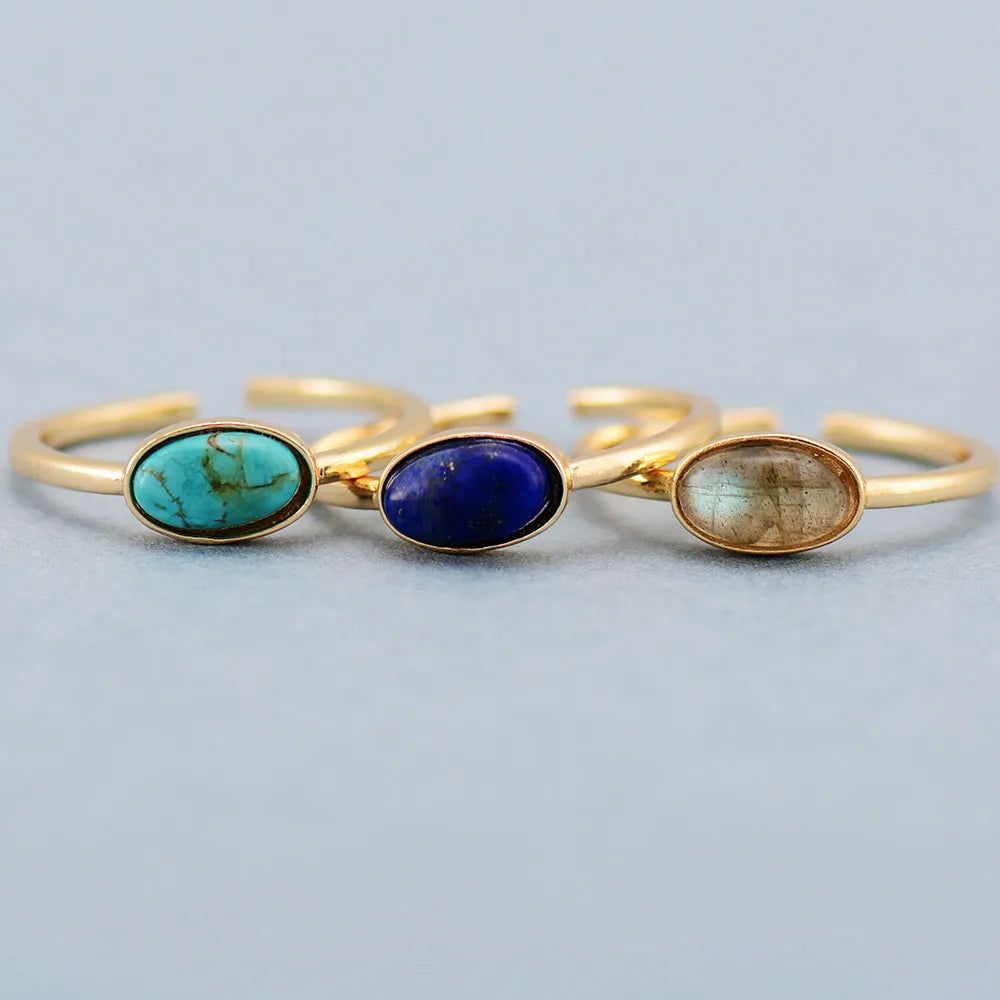 Colorful Stone Ring Collection - DKLOR -  -  