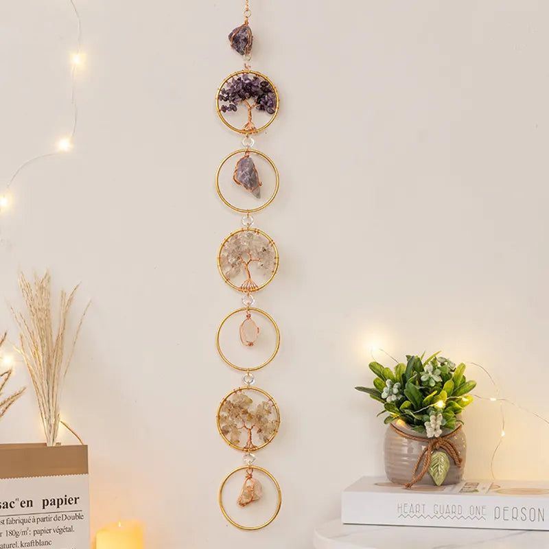 Crystal Dream Catcher Wall Hanging - DKLOR -  -  