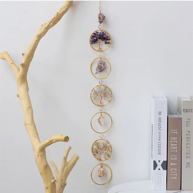 Crystal Dream Catcher Wall Hanging - DKLOR -  -  