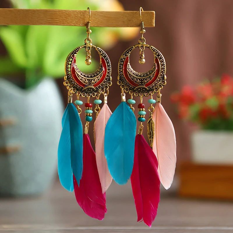 Dreamcatcher Delight Earrings - DKLOR -  -  