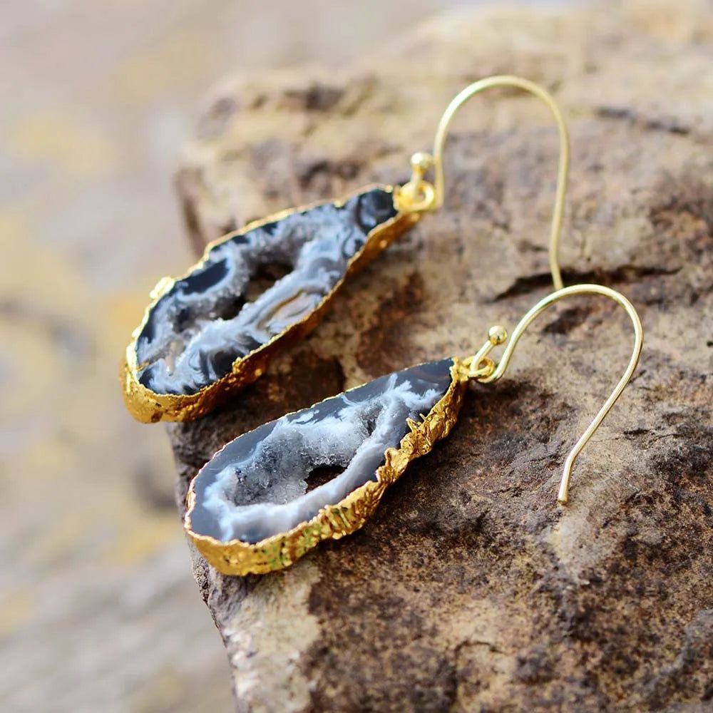 Druze Drop Earrings Collection - DKLOR -  -  