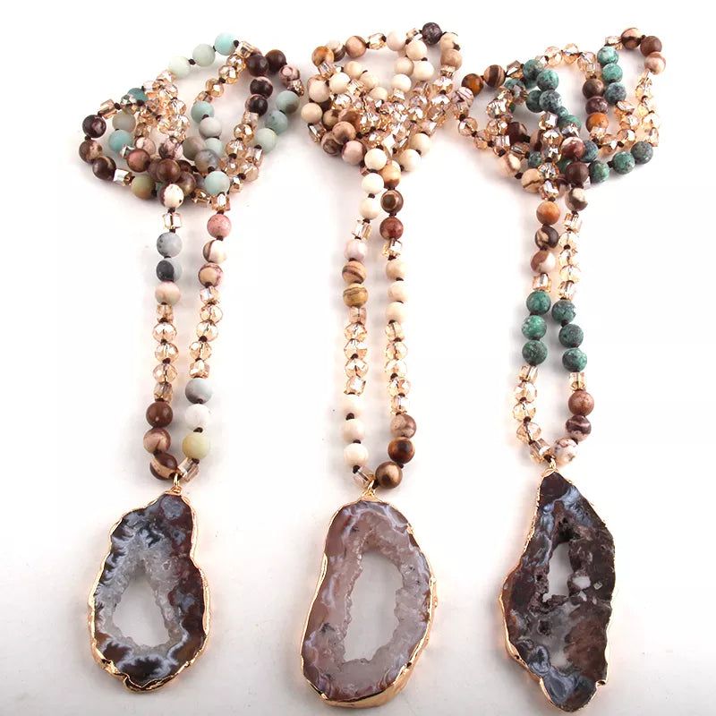 Druze Stone Necklaces collection - DKLOR -  -  