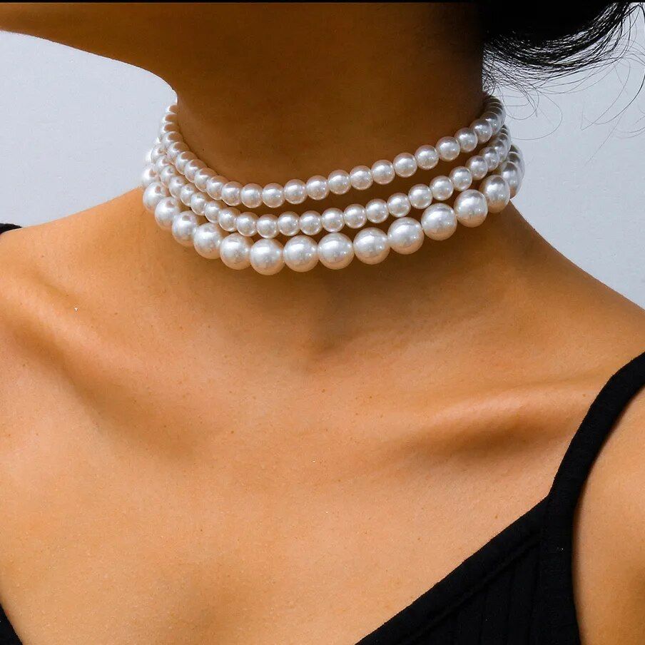 Elegant Pearl Necklace - DKLOR -  -  