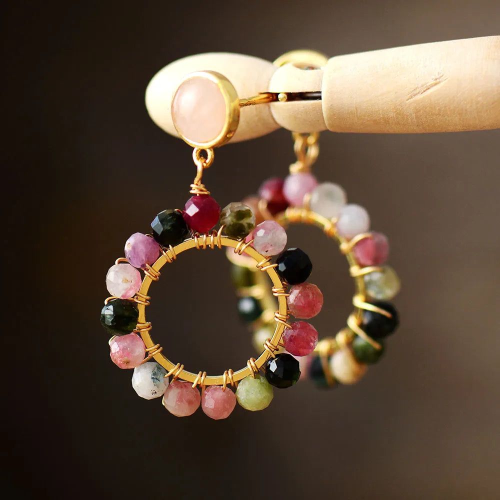 Elegant Tourmaline Earrings Collection - DKLOR -  -  