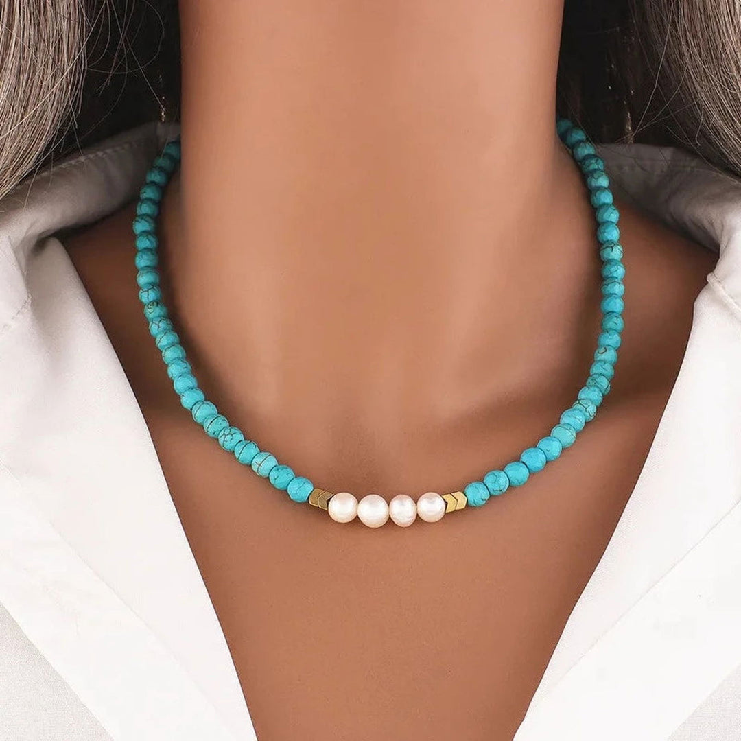 Freshwater Natural Pearl Necklace - DKLOR -  -  