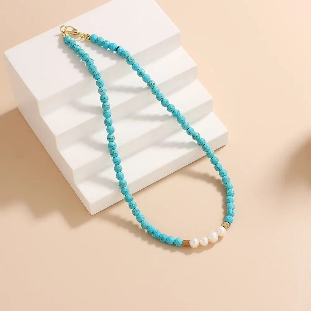 Freshwater Natural Pearl Necklace - DKLOR -  -  