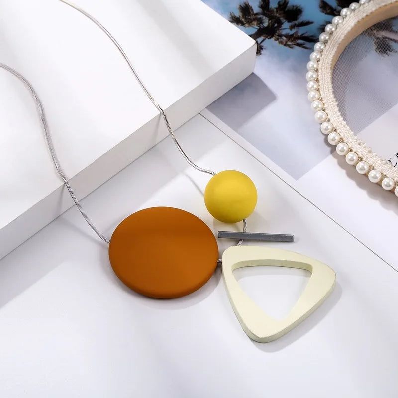 GeoWood Chic Necklace Collection - DKLOR -  -  