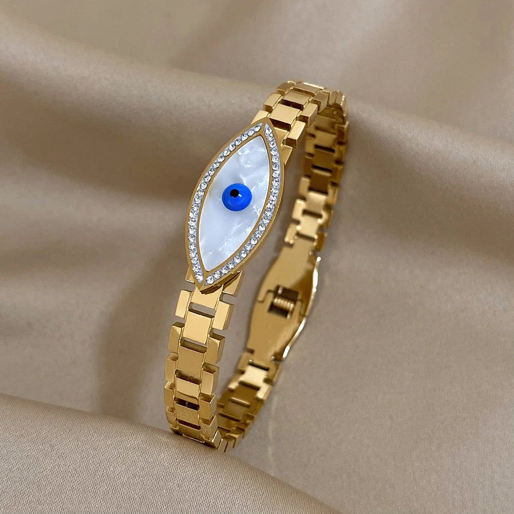 Golden Azure Eye Bracelet - DKLOR -  -  