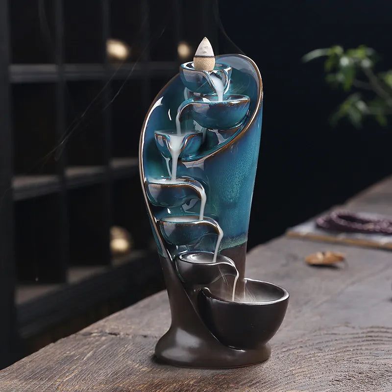 Handmade Waterfall Incense Burner Diffuser - DKLOR -  -  