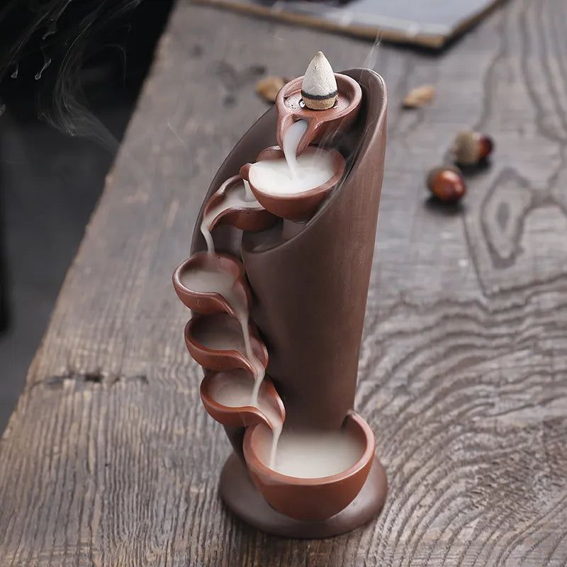 Handmade Waterfall Incense Burner Diffuser - DKLOR -  -  