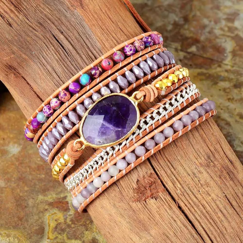 Jasper's Stone 5 Wraps Bracelet - DKLOR -  -  