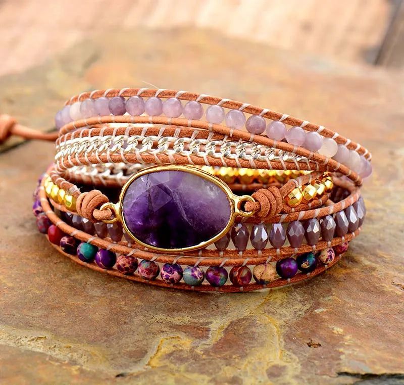 Jasper's Stone 5 Wraps Bracelet - DKLOR -  -  