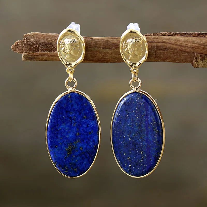 Lapis Luxe Earrings - DKLOR -  -  