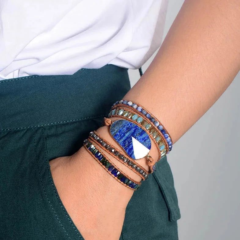 Lapis Natural Stone Bracelet - DKLOR -  -  