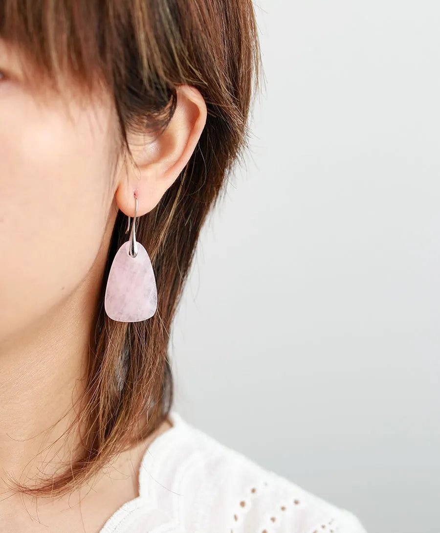 Light Red Natural Stone Earrings Collection - DKLOR -  -  