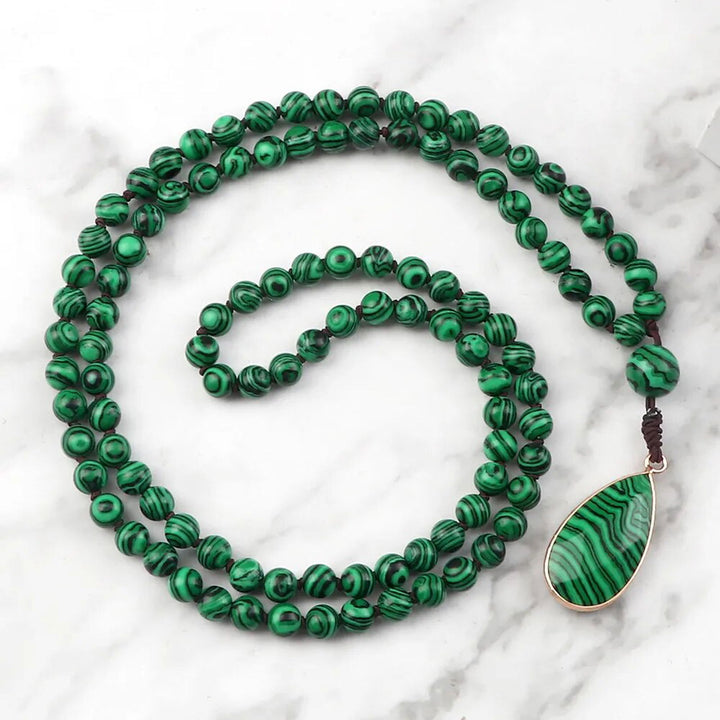 Malachite Natural Stone Necklace Collection - DKLOR -  -  