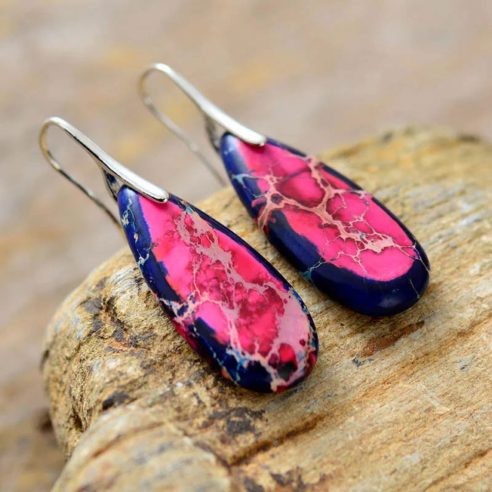 New York Natural Stone Earrings - DKLOR -  -  