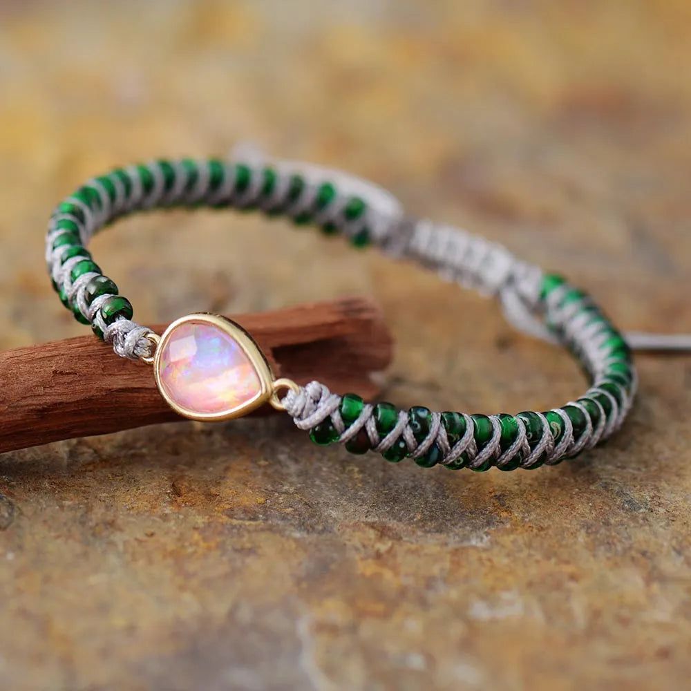 Opal Charm Wrap Bracelet - DKLOR -  -  