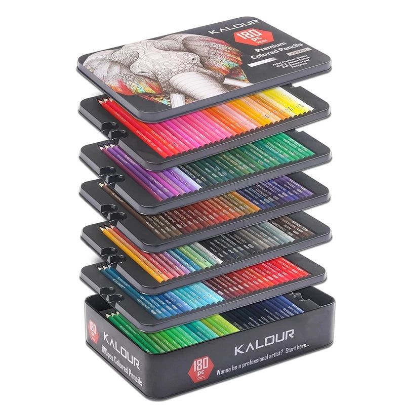 Painting Coloring Pencil Art - 180 Pieces - DKLOR -  -  