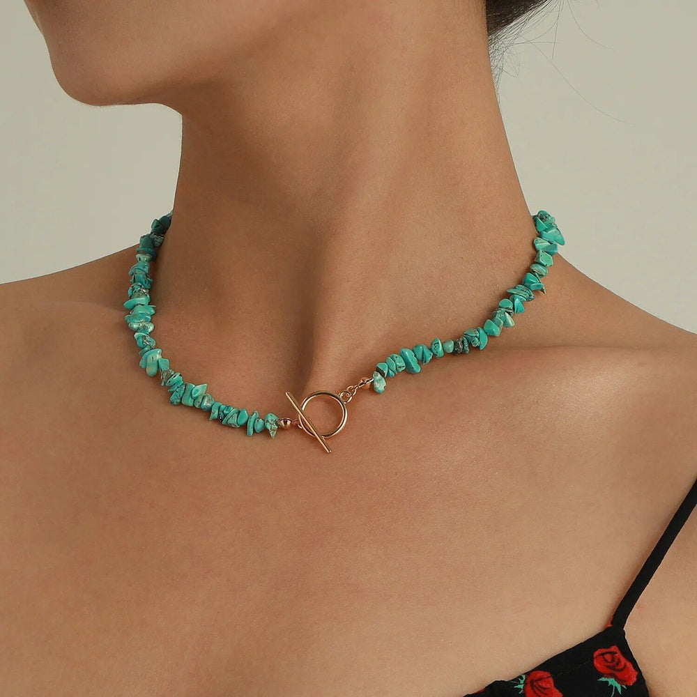 Pearl Turquoise Necklaces Colors Collection - DKLOR -  -  