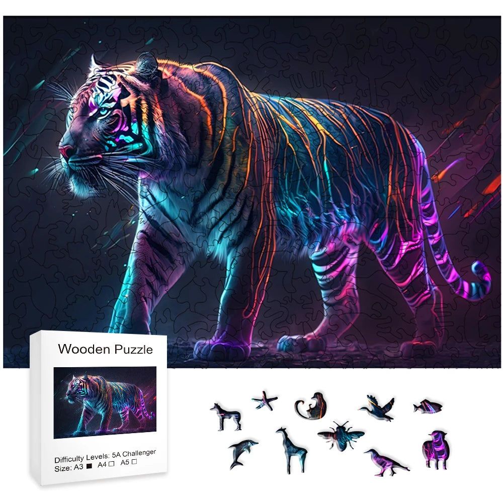 Psychedelic Tiger Edition Puzzle - DKLOR -  -  