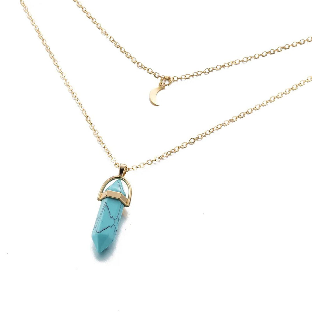 Quartz Moon Necklace - DKLOR -  -  