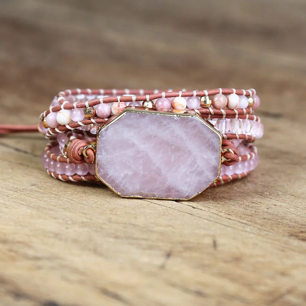 Rose Quartz Elegance Bracelet - DKLOR -  -  