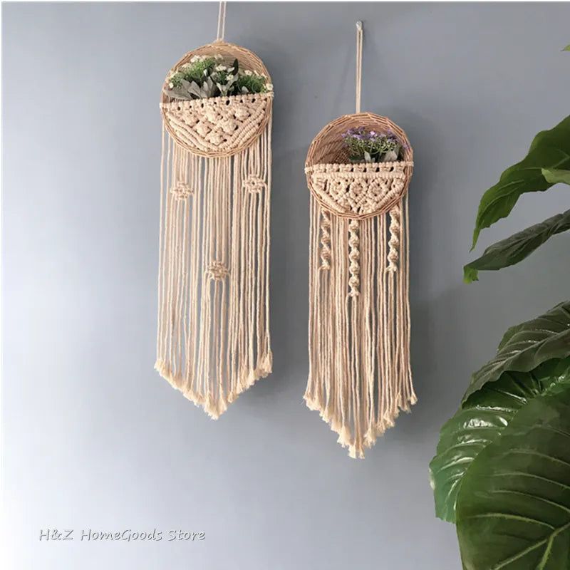 Round Flower Pot Macramé Collection - DKLOR -  -  