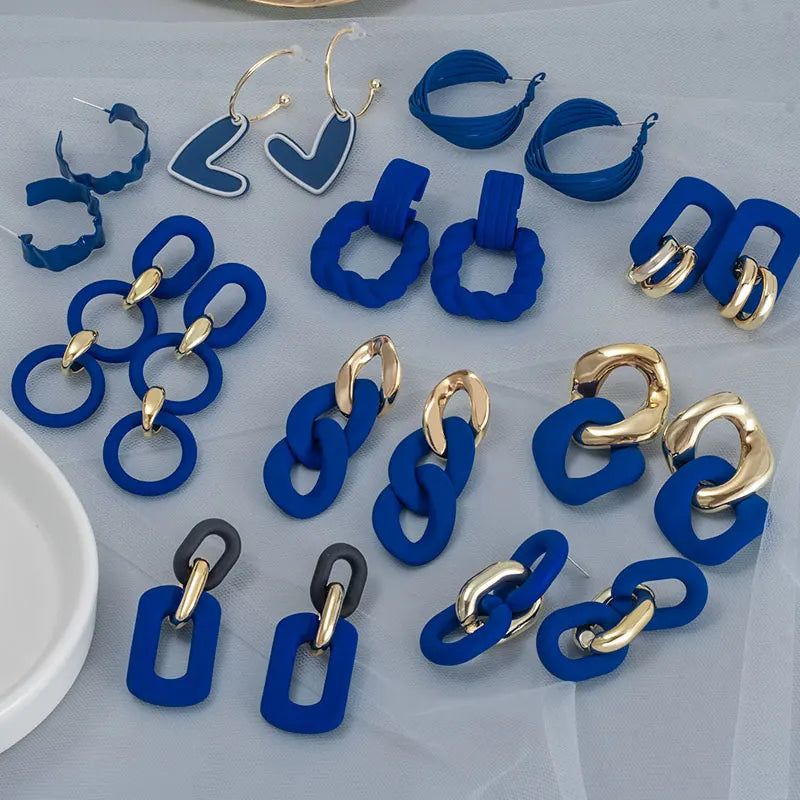 Sapphire Cascade Earrings Collection - DKLOR -  -  