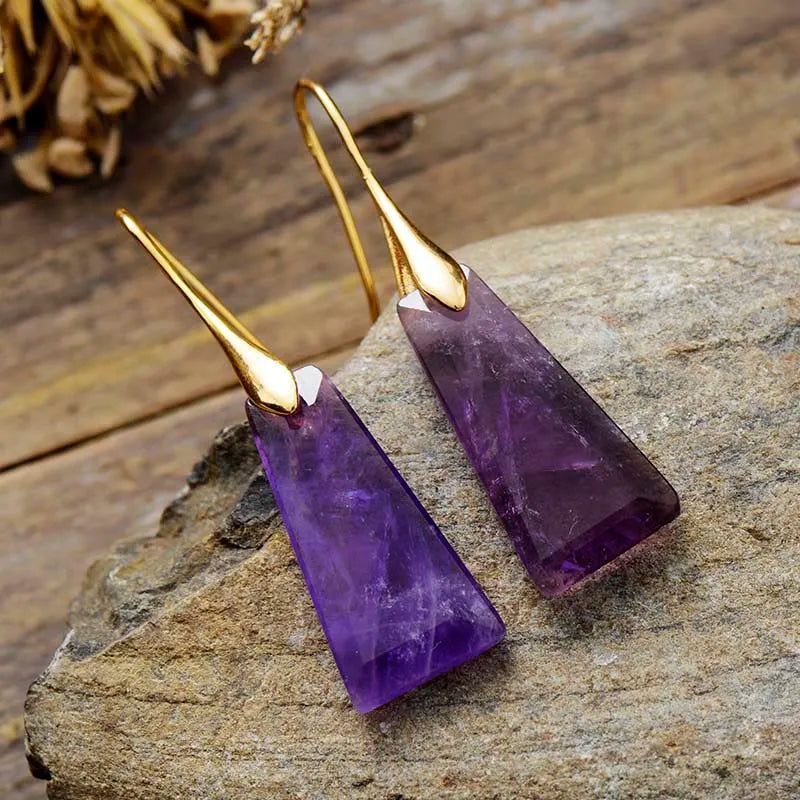 SparkleAmethyst Earrings - DKLOR -  -  