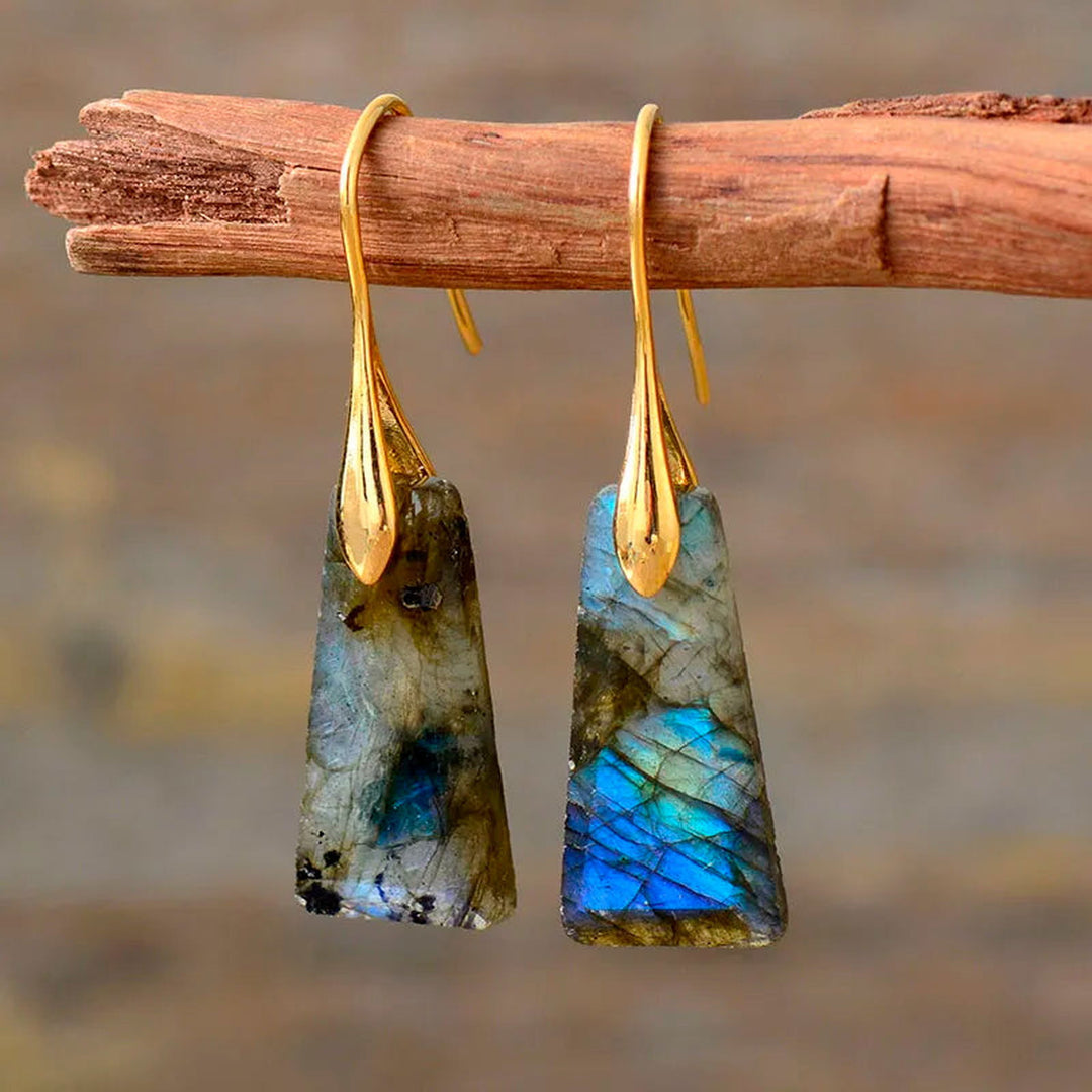 SparkleStone Labradorite Earrings - DKLOR -  -  