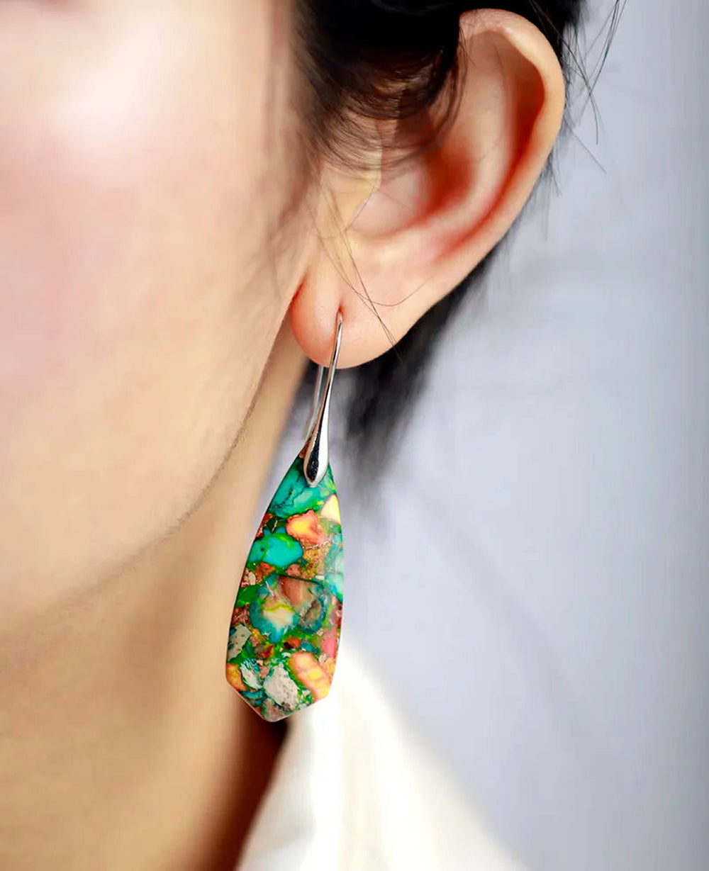 Spring Jaspers Earrings - DKLOR -  -  