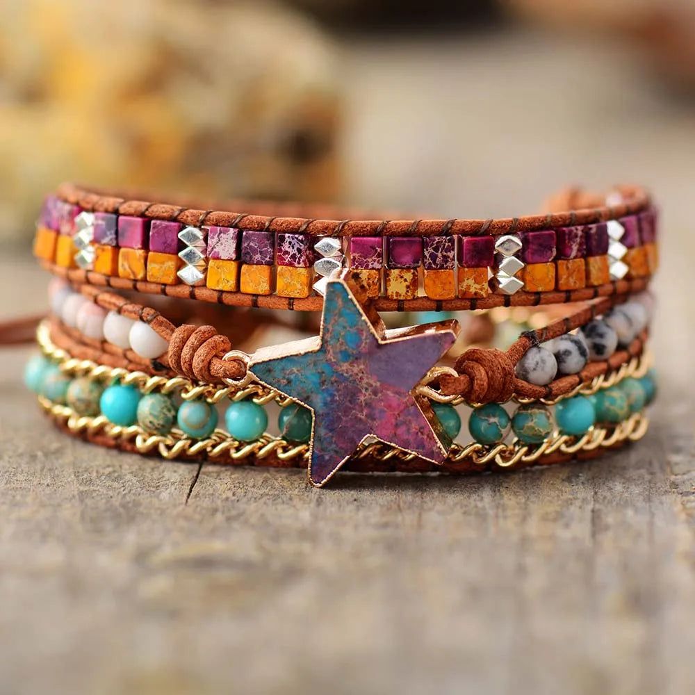 Starry Charm Beaded Bracelet - DKLOR -  -  